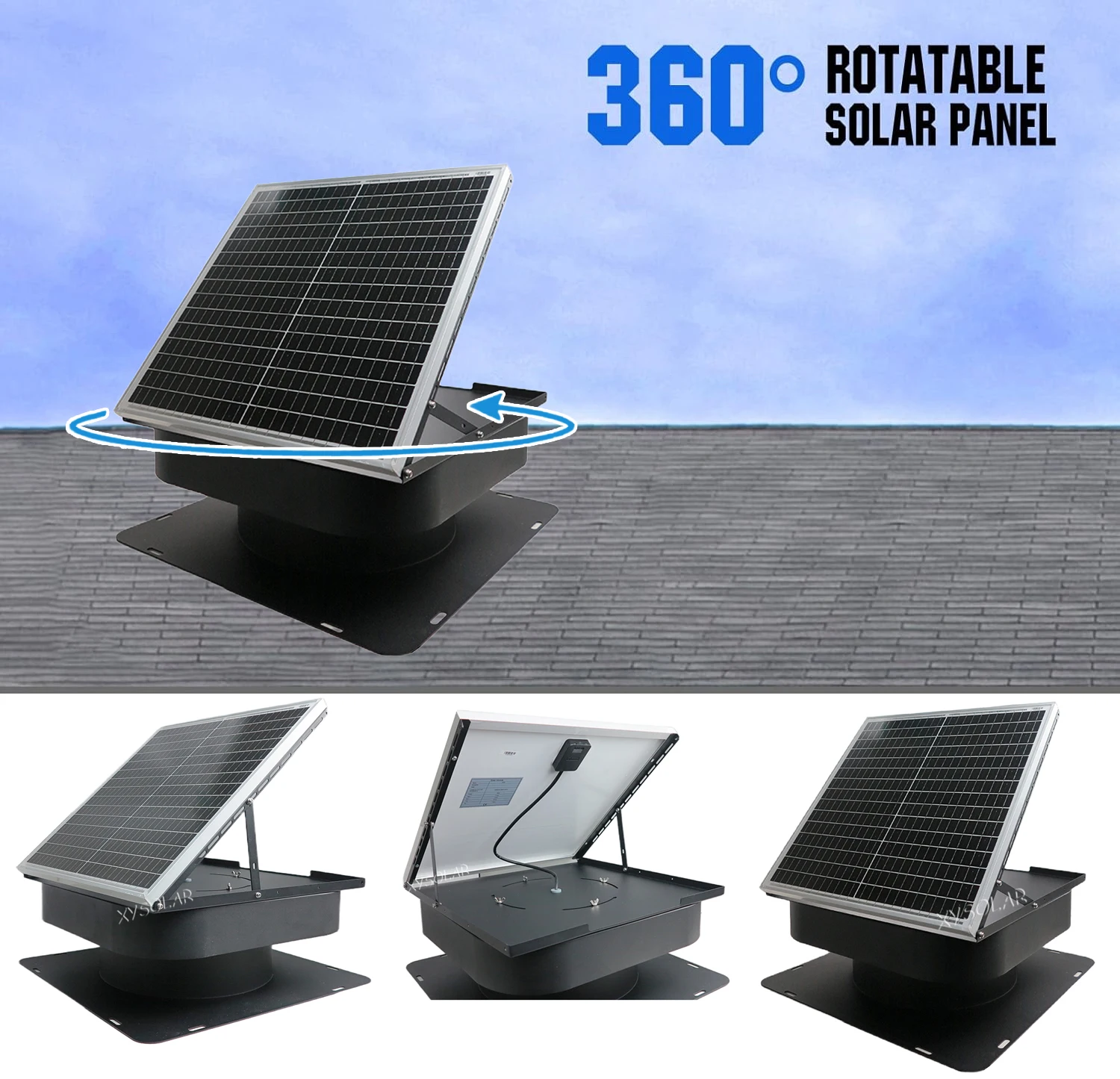 Solar Axial Flow Fan, 40W, Roof - detail 8