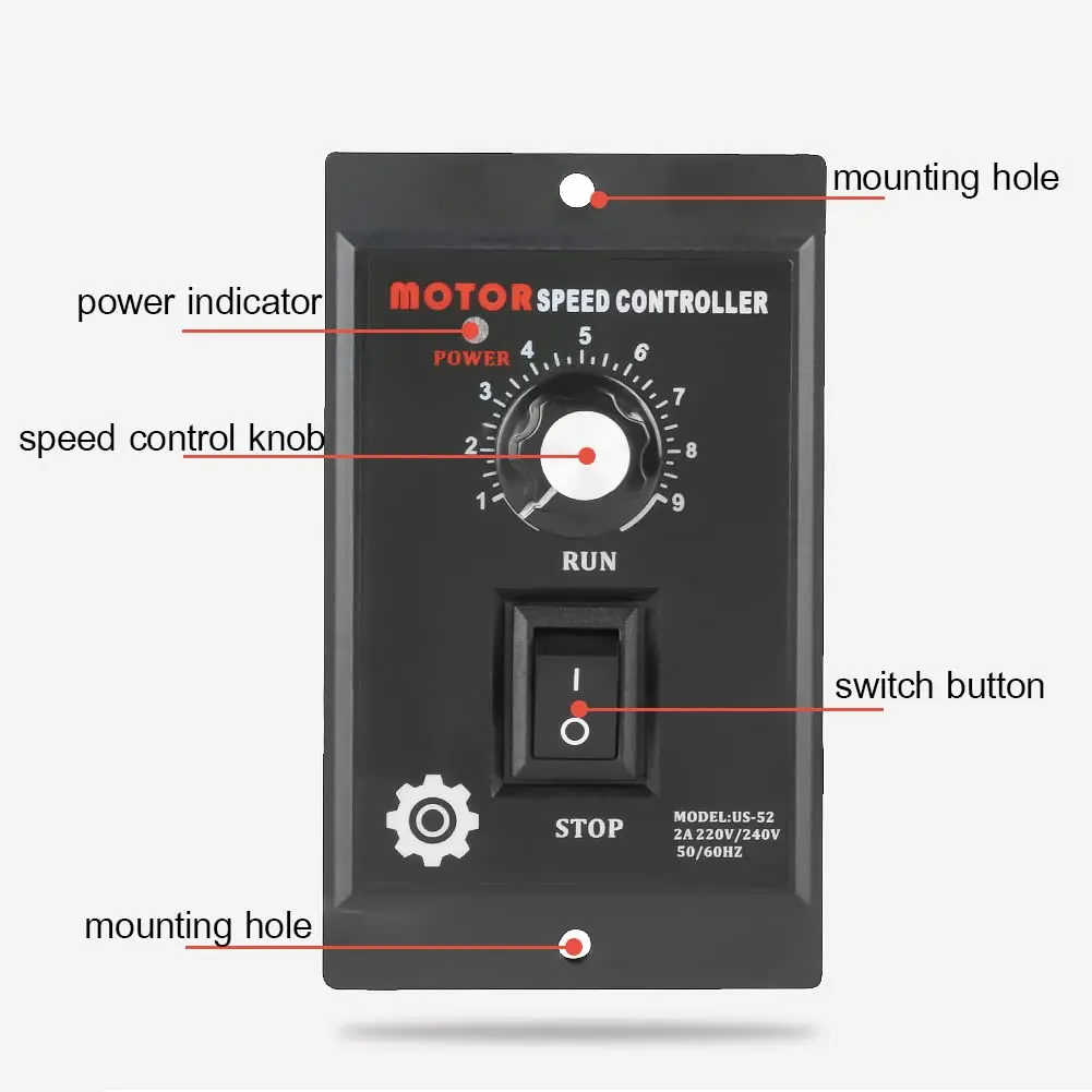 Speed Controllers Regulators, 220VAC, 50HZ/60HZ - detail 2