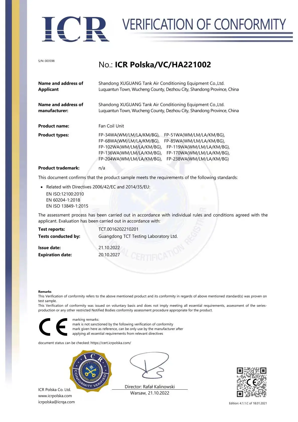 Fan Coil Unit, Ceiling, 220-240V - detail 26