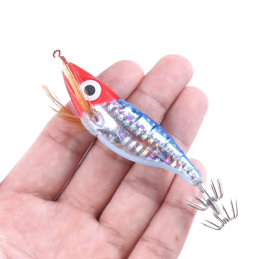 Topline 10Cm/9G Fishing Lure Hard Plastic Octopus Cuttlefish Luminous Squid Jig