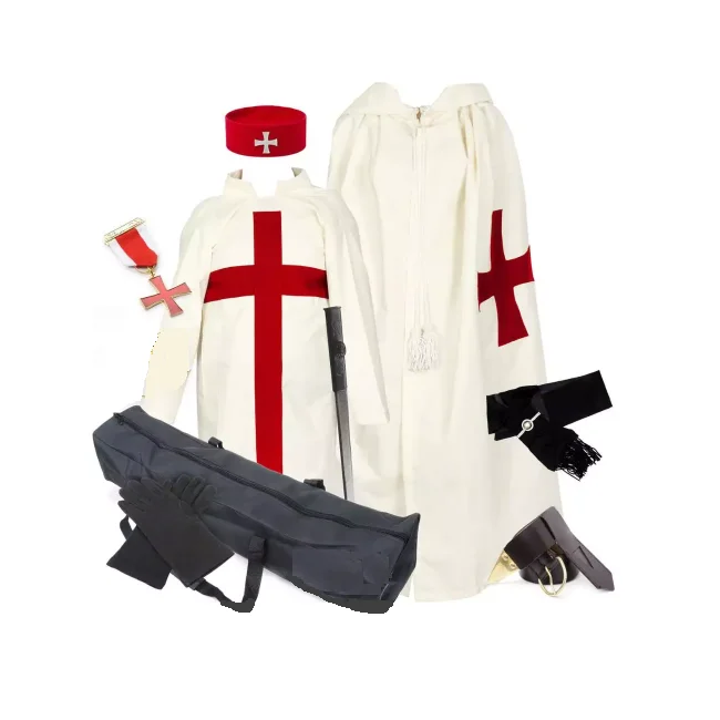 Knights Templar Real Leather Alms Bag 