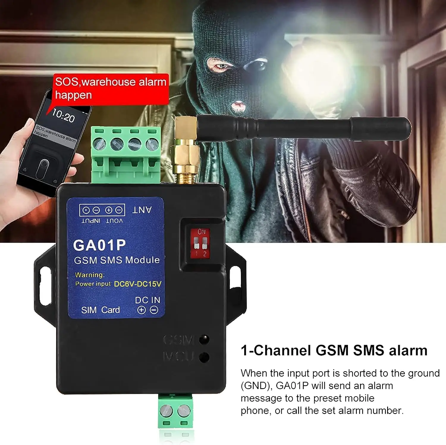 G Gsm Power Failure Alarm Mini Home Security Wireless Sms Call