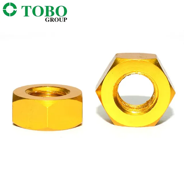 TOBO China Factory Production Free Sample Nuts Nickel Plated Nuts Various Size Models Custom Stock Hex Nuts