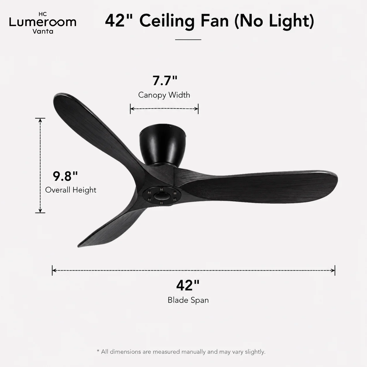 Ceiling Fan, USA, 35W(0.05hp), Solid Wood + Metal - detail 12