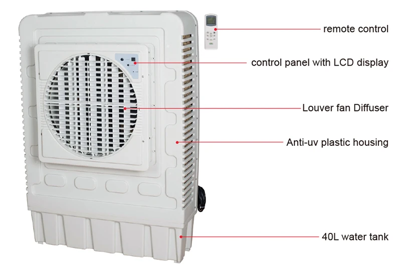 Evaporative Desert Air Cooler, 220V, 6000m³ - detail 2
