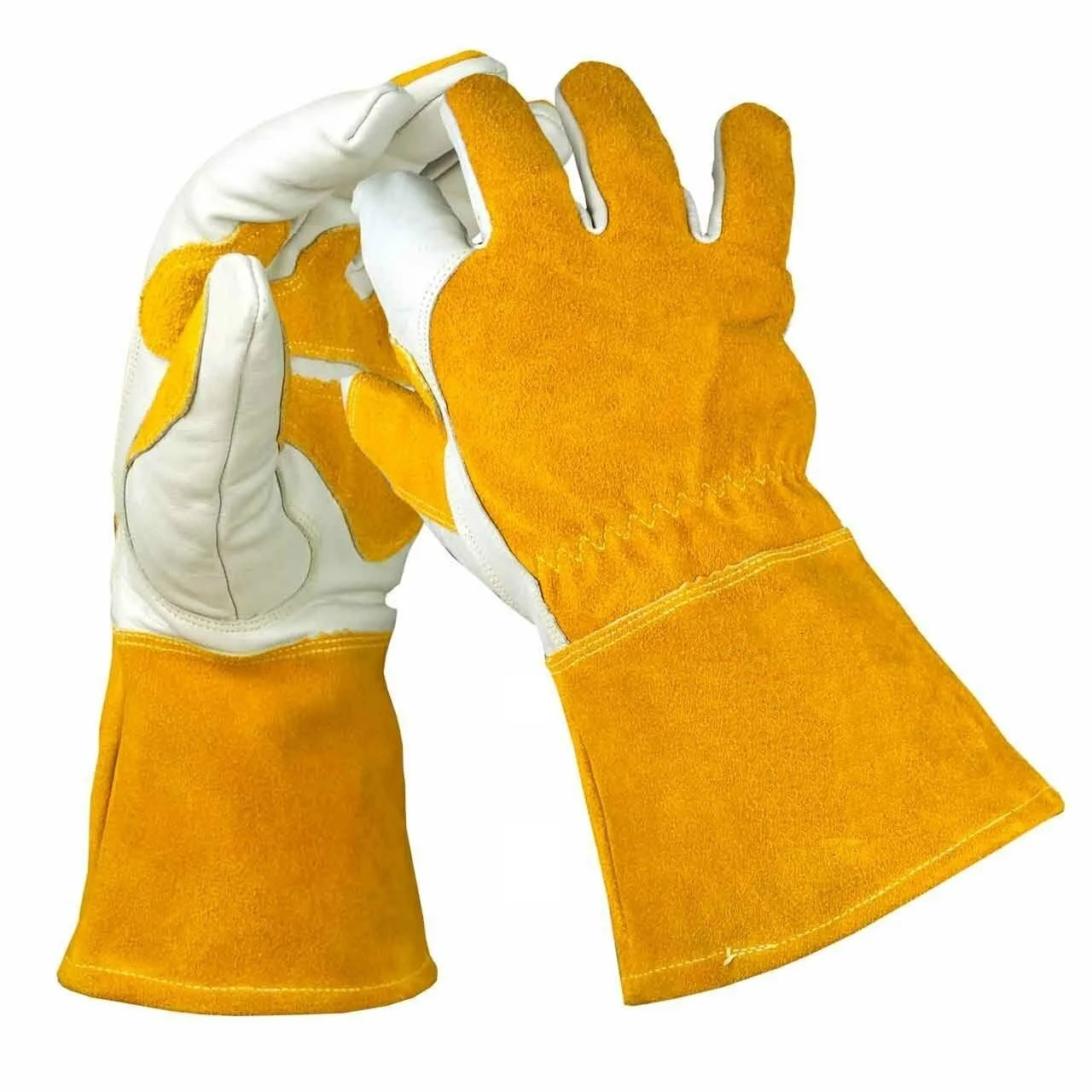 Guantes De Soldadura Prémium De Piel De Vaca De Seguridad Resistentes