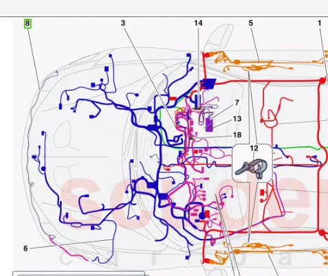 Copper Automotive Wiring Harness For Ferrari 458 Italia 282701 261304 Easy Installation 2025 Hot Sale Copper Wire Harness supplier
