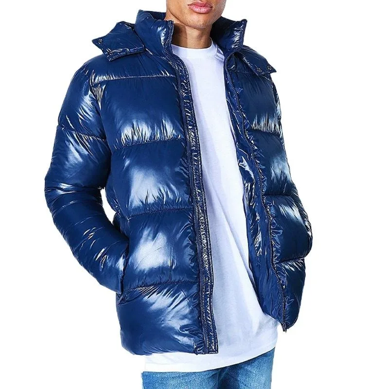 High Quality Jacket Customize Logo New Design 100% Nylon Soft Warm Coat New Men Plus Size Puffer Jackets Winter Fashion Coat