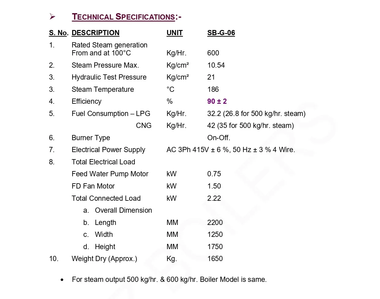 Steam Boiler, SS304 - detail 6