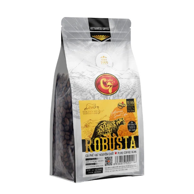 Private Label Golden Weasel Premium Robusta Origin Coffee Beans