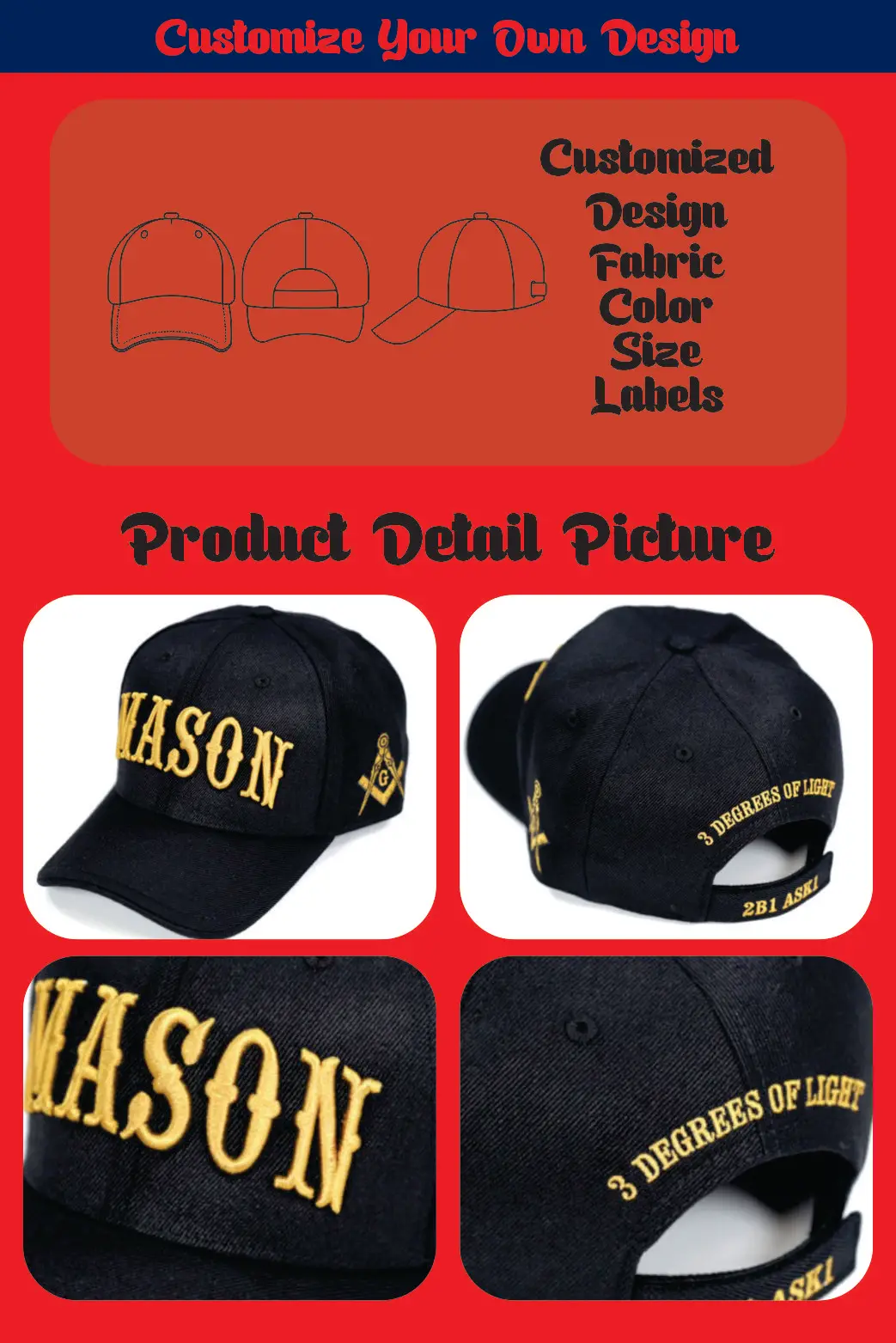 Mason Cap Black 20% Wool 80% Acrylic Unisex Adjustable Hat Embroidered Logo Front Back Greek Apparel Casual Streetwear Hand Wash A1361b8bfb9184f79898e531570d9c830l