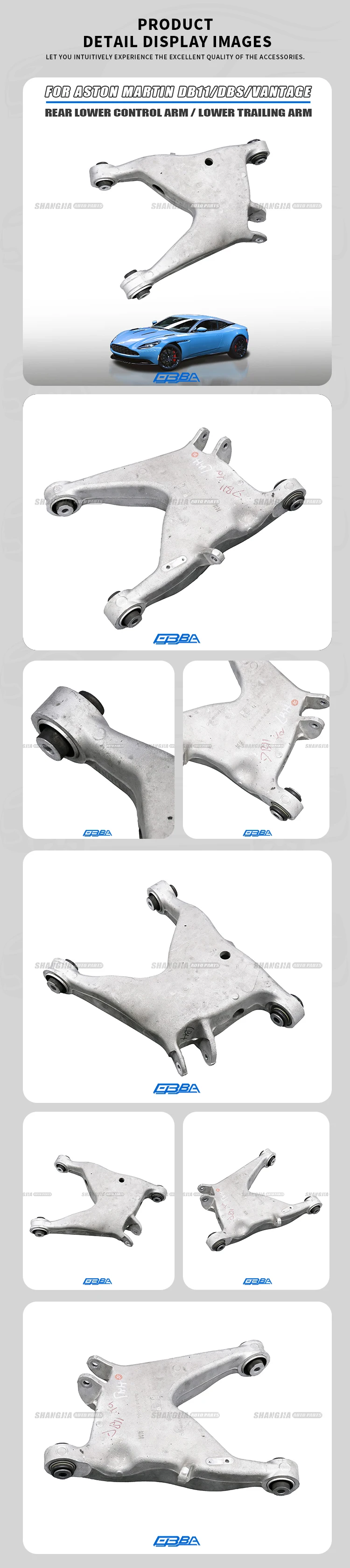 Aluminum Swing Arms For Aston martin 16-24 DB11 Vantage DBS HY53-5B530-AD Durable Hot Selling Swing Arm Aluminum For Car factory