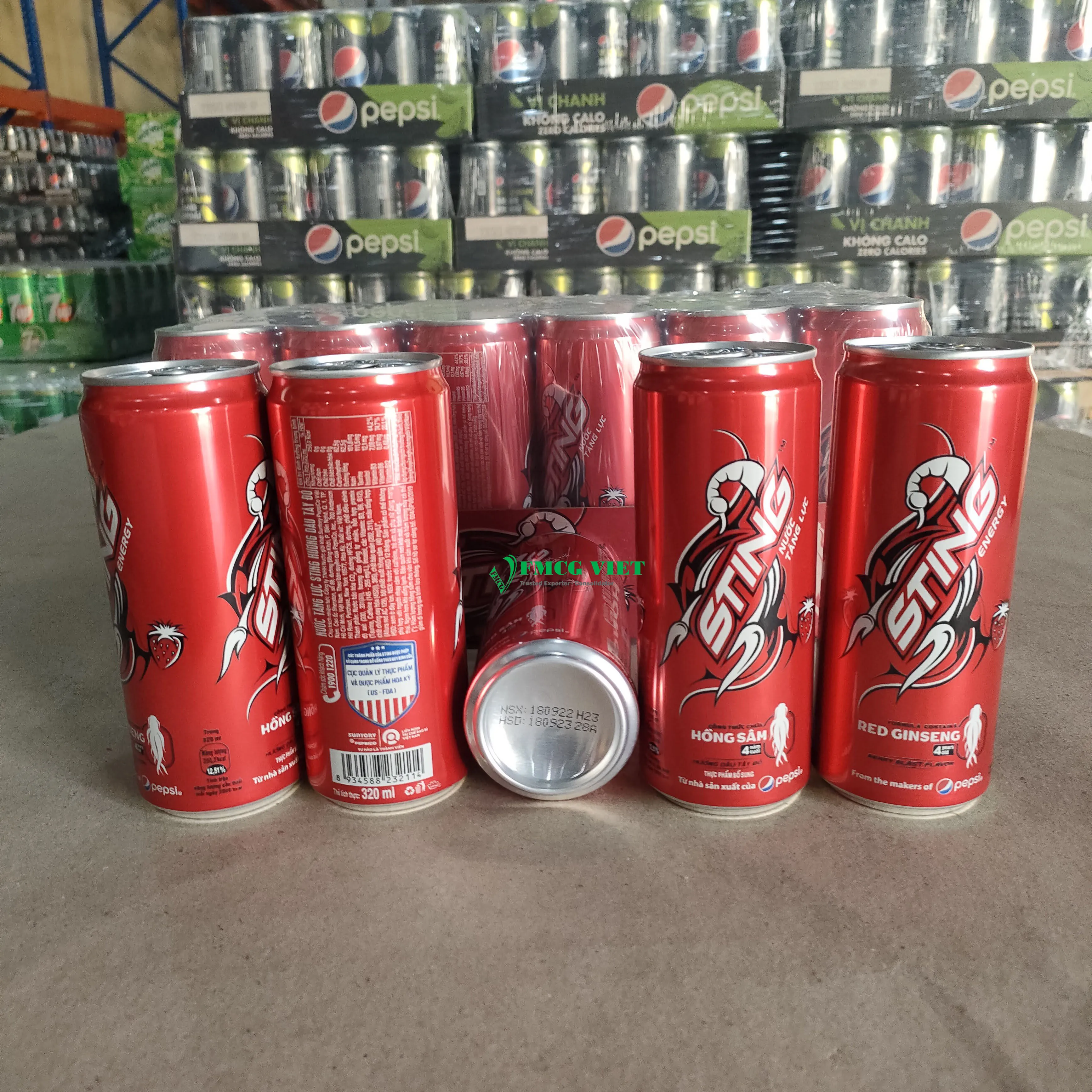 Hot Selling Sting Energy Drink Strawberry Can 320ml Carbonated Soft