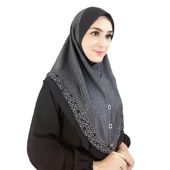 Suitable for Fashion Ethnic Accessories Hot Selling Wholesale Price Women Adult Instant Hijab Sarima XXL Made in Malaysia