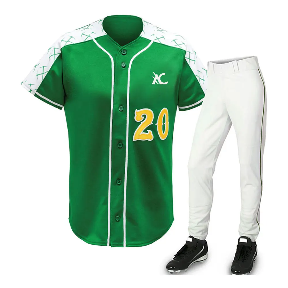 Team Wear Men Sports Baseball Uniform Set Custom Sportswear Baseball