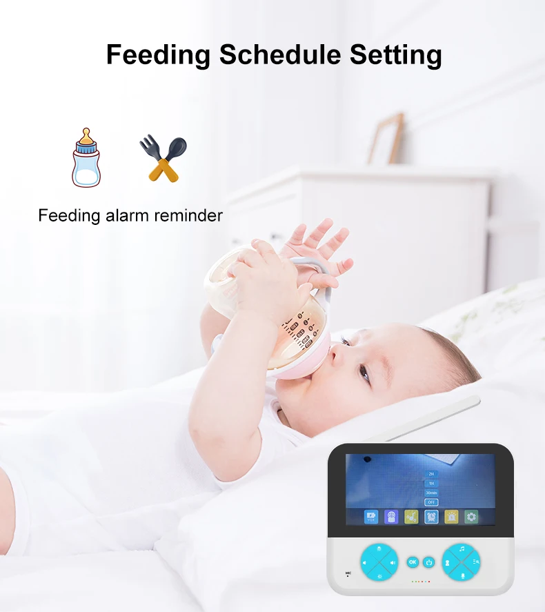 4.3Two-Way Audio and Video in HD Remote View Smartphone Application1080P WiFiBaby Monitor and Display