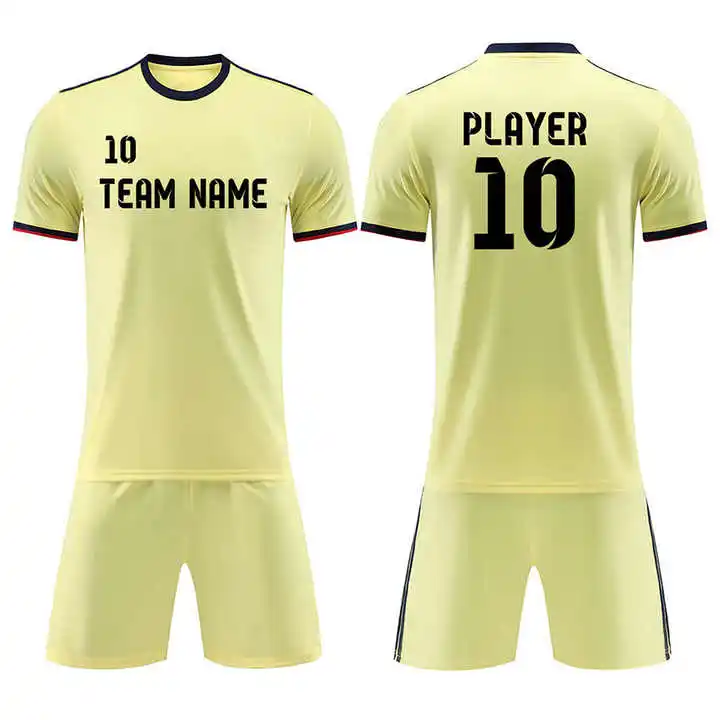 Source Sportswear Men Football Soccer Uniform Kit Set Custom logo Sublimation Sportswear for Unisex Half Sleeves soccer uniforms