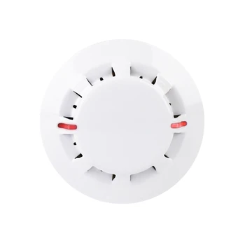 Conventional Wired Heat Detector with High Sensitivity Certificated Fire Alarm Heat Sensor Wired Smoke Detector