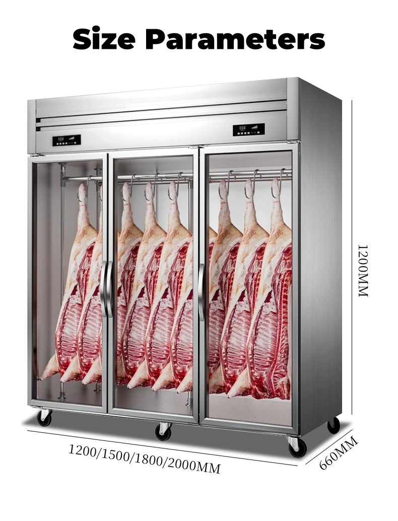 Hanging Meat Display Freezer, R290, Kitchen Equipment - detail 4