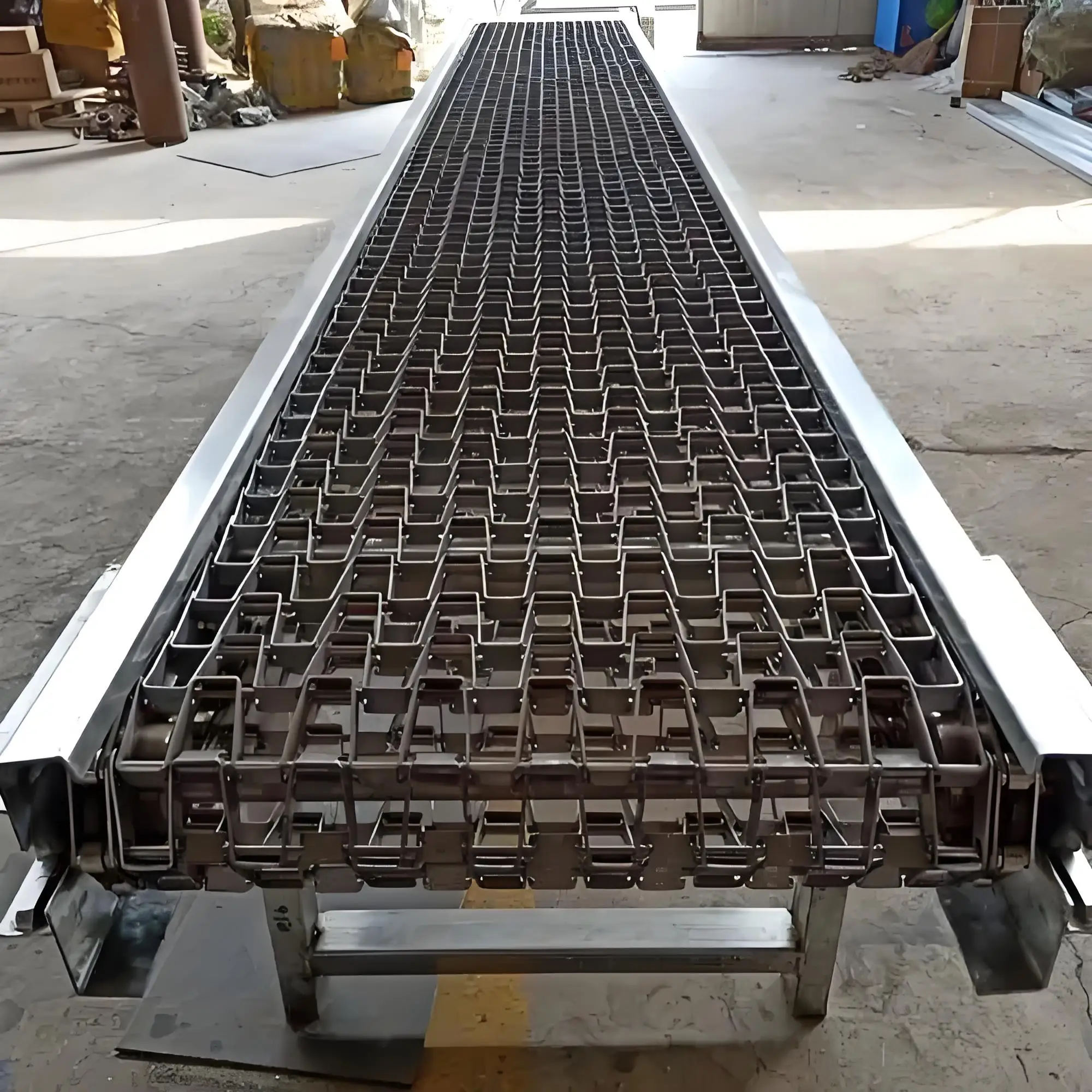 product food grade stainless steel spiral wire mesh conveyor belt conveyors for food processing-2