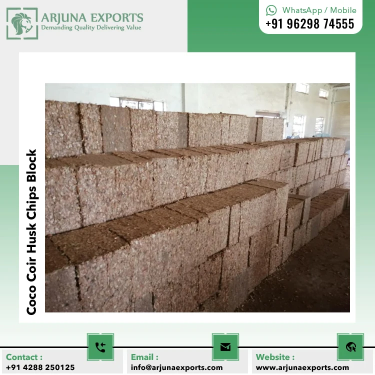 Trusted Exporter Of Coco Coir Husk Chips Kg Block For Gardening Orchid