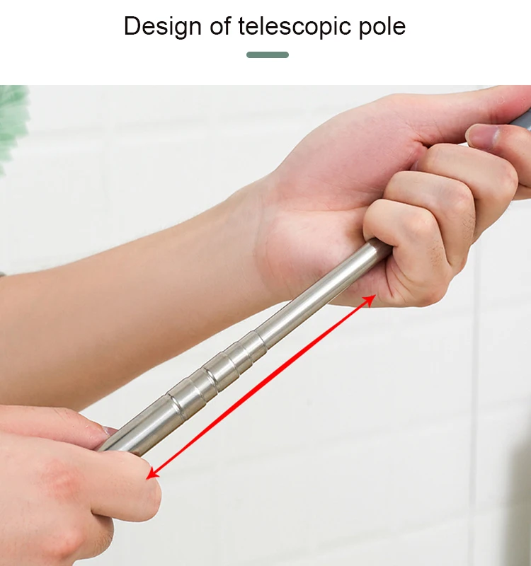 Extending telescopic pole ceiling clean washable microfiber fluffy duster