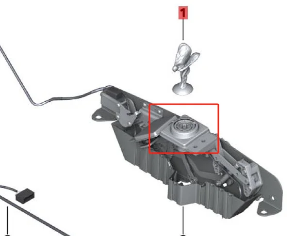 product plastic standing logo for rolls royce cullinan dawn ghost phantom wraith 51137307270 flying goddess logo hot sale stand design945818-4