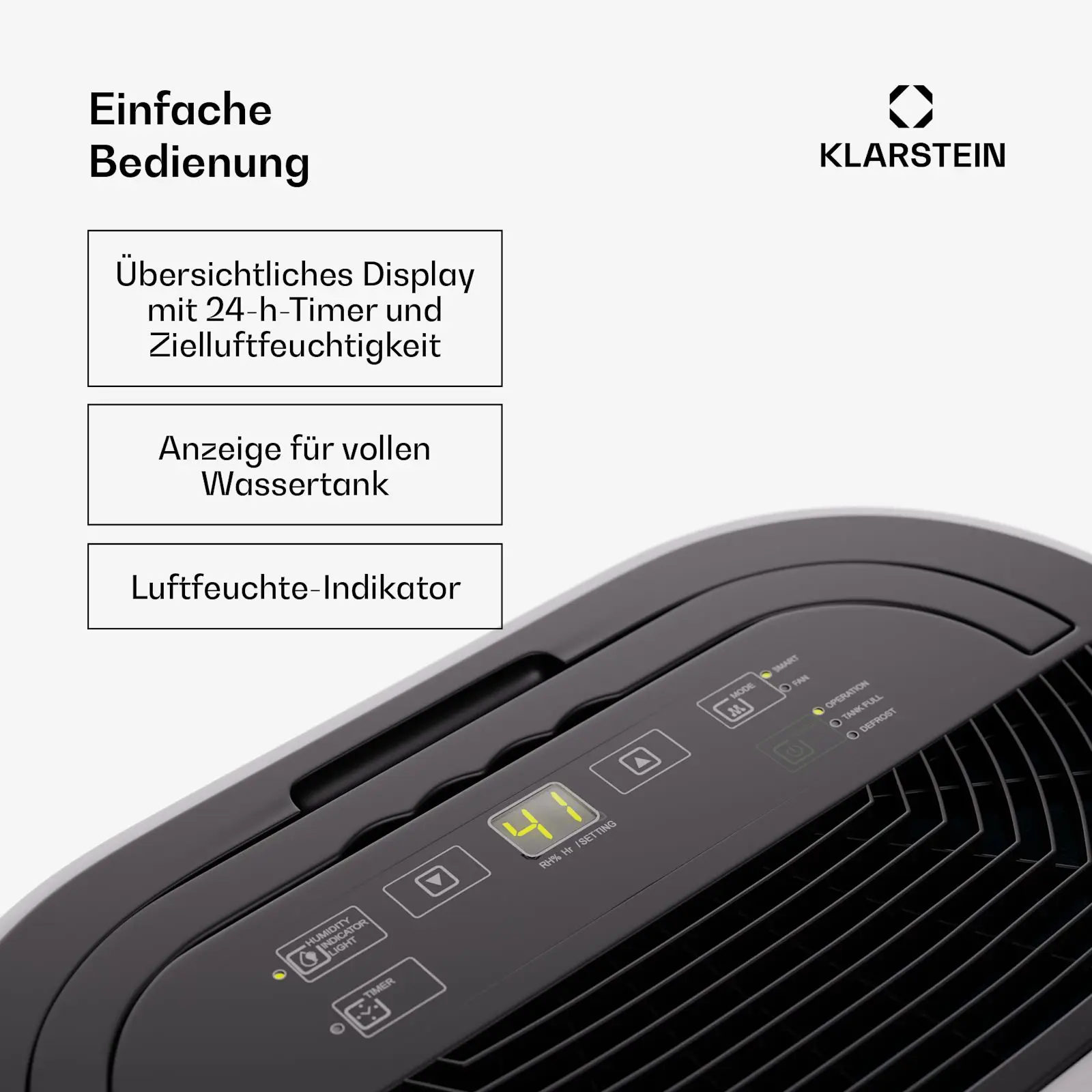 Dehumidifier, 10L, Portable, 20-25, m2 - detail 12
