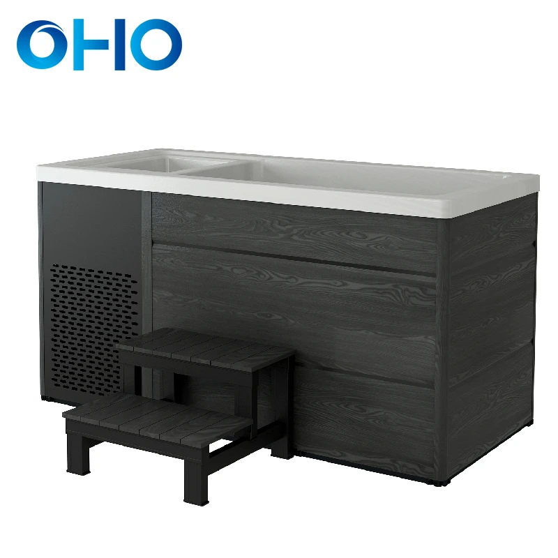 OHO Customized Logo Acrylic Cold Plunge Athlete Ice Bathtub Built In Ozonator and Chiller- OHO Customized Logo Acrylic Cold Plunge Athlete Ice Bathtub Built In Ozonator and Chiller-