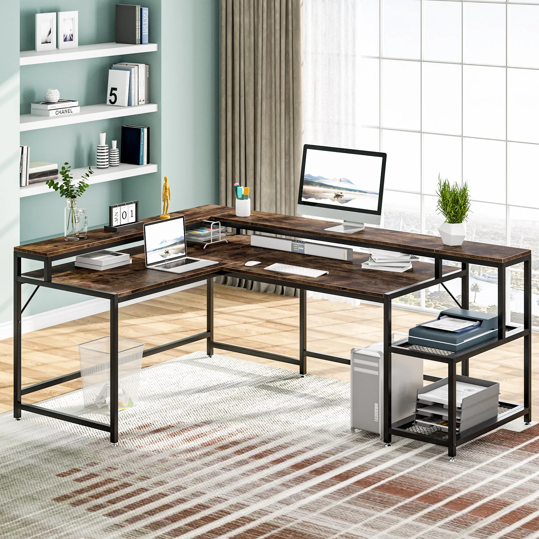 New Desk Table Home Large Corner Studio Office Computer Desk Table Design For Home