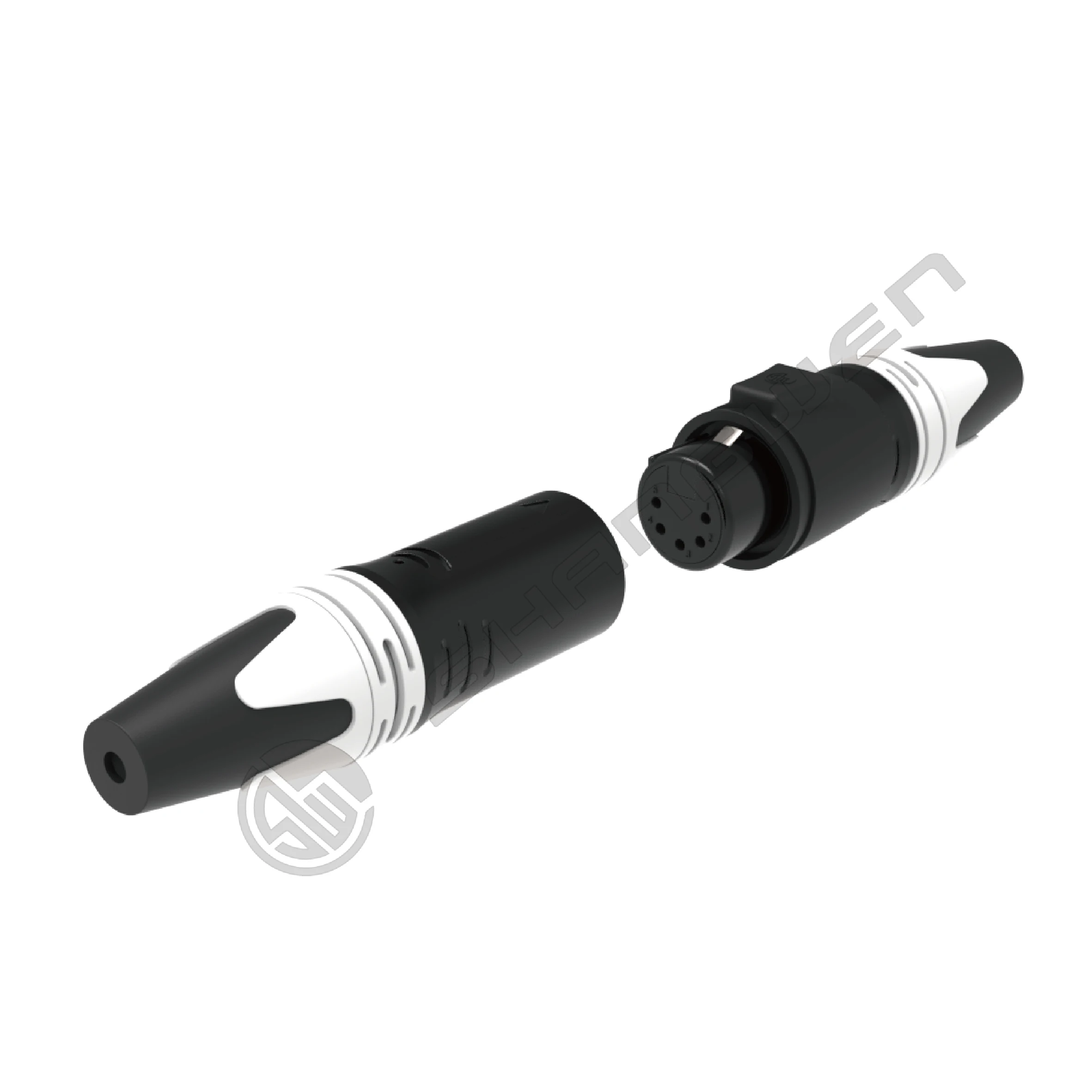 IP65 Waterproof Outdoor Audio Xlr 5-Pin Female Connector Microphone Amplifier Mixer Phantom Power Cable Xlr Connector Microphone