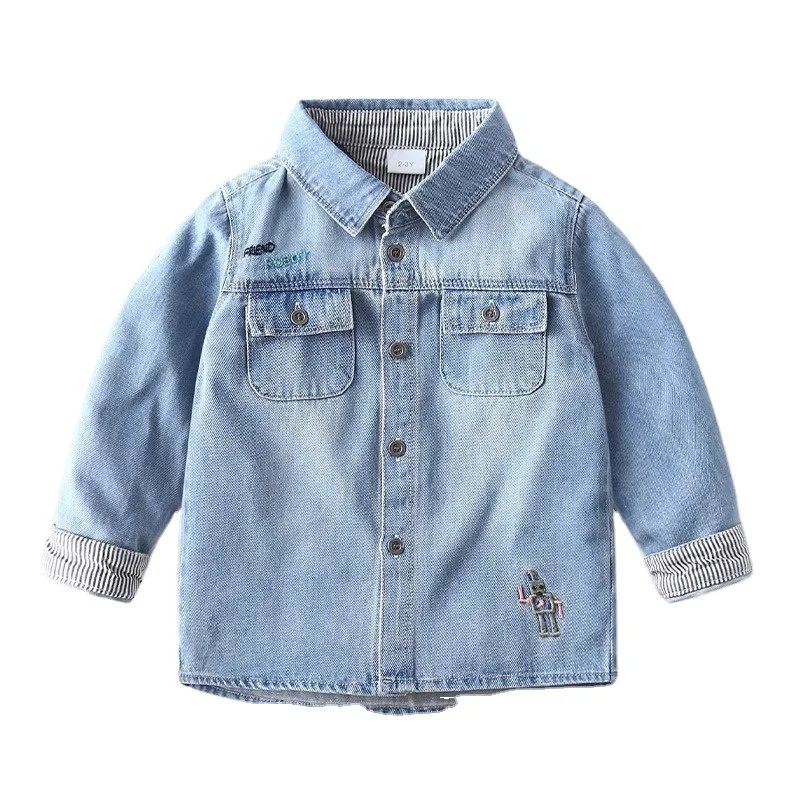 Kids Clothing Wholesale Tops Denim For Boys 1-5 Years Kids Summer Clothing Top Selling Kids Clothing Factory