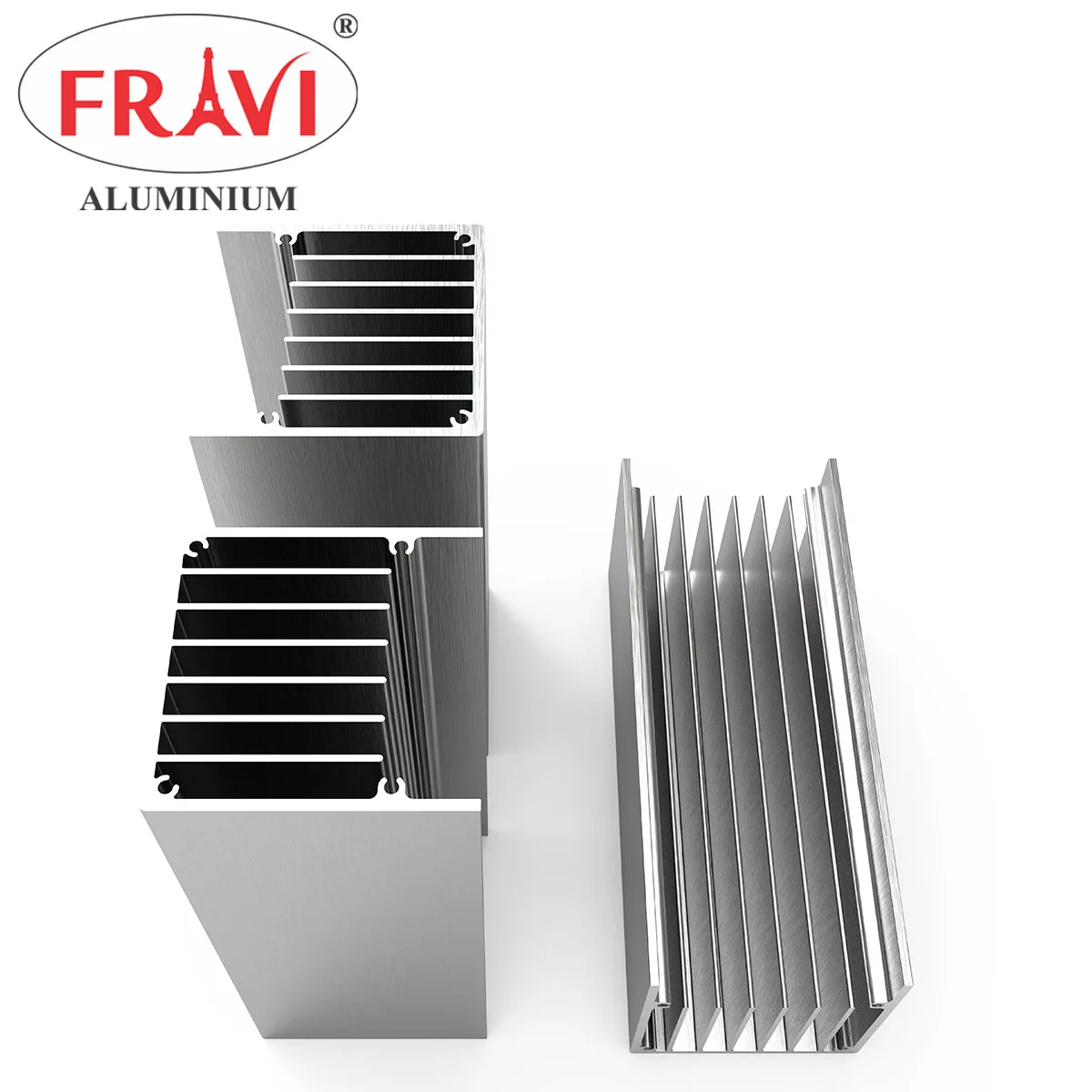 Custom 6063 Anodized Aluminum Enclosure Extruded Heat Sink Aluminium