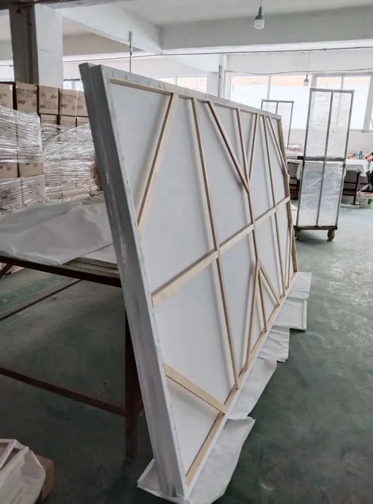 Blank White Matt Surface Waterproof Stretched Canvas Board Artist Canvas for Acrylic Oil Painting