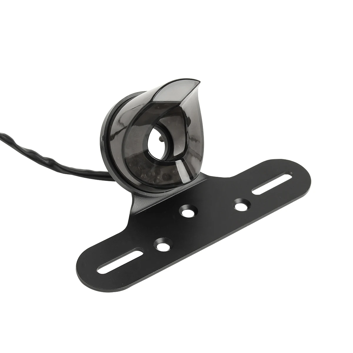 Universal 12V LED Tail Light with Red/Smoke Lens and 1 Year Warranty for Motorcycles