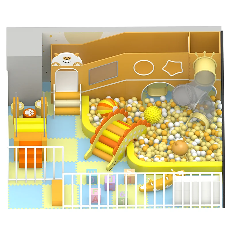 Feelkids ALITA-TQ26007 Indoor PE Board & Galvanized Pipe Multi-Play Kids Activity Center >1000kg Capacity Playroom Equipment manufacture