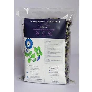Best Selling Dried Butterfly Pea Flower Jumbo Pack 500g Wholesale Dry Flower Herbal Tea with Variety of Butterfly Pea Tea Blend
