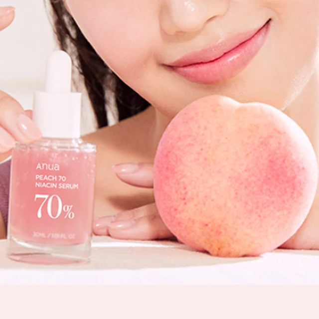 Anua Peach 70% Niacinamide Serum 30ml Moisturizing Brightening Face Serum 100% Original Korean Skincare Melanin Correcting Serum