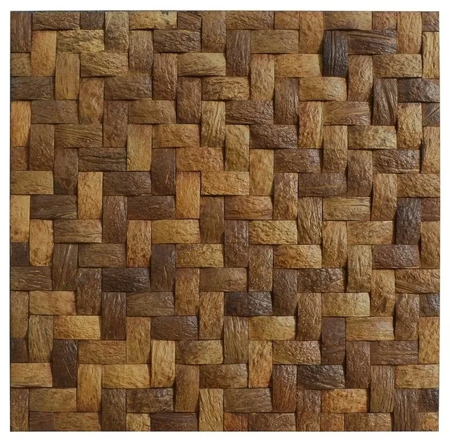 Decorative Panel Board Coconut Shell Wall Panel Instant Mosaic