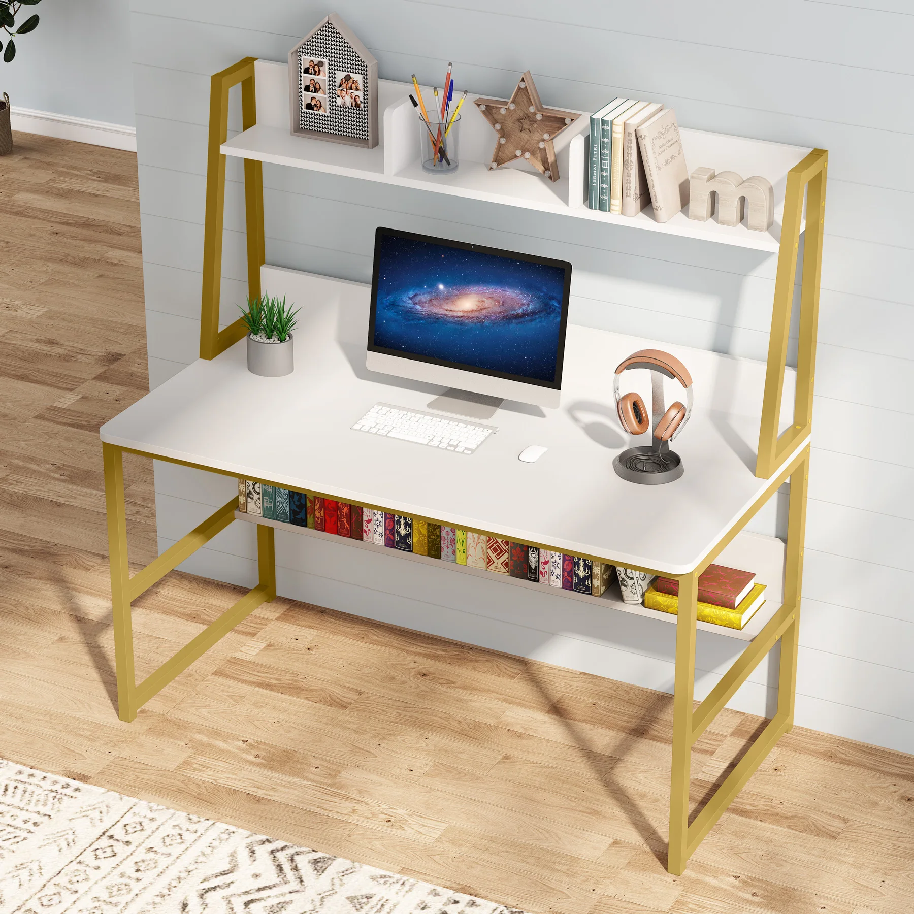Modern Computer Table Luxury Desk Wood Bedroom Furniture Kids Study Desk For Sale