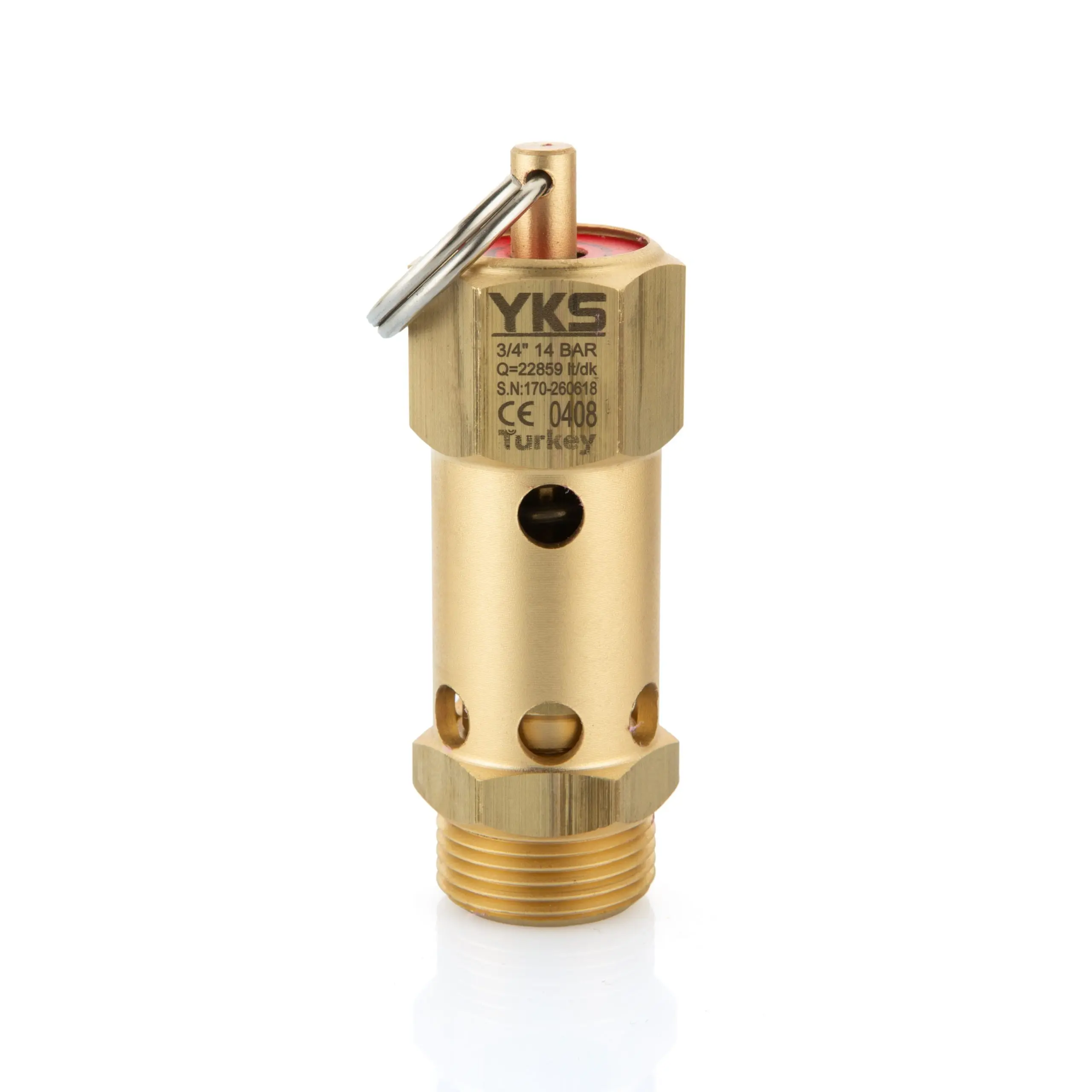Sealed Brass Safety Valve, 3/4", YKS-170 - detail 2