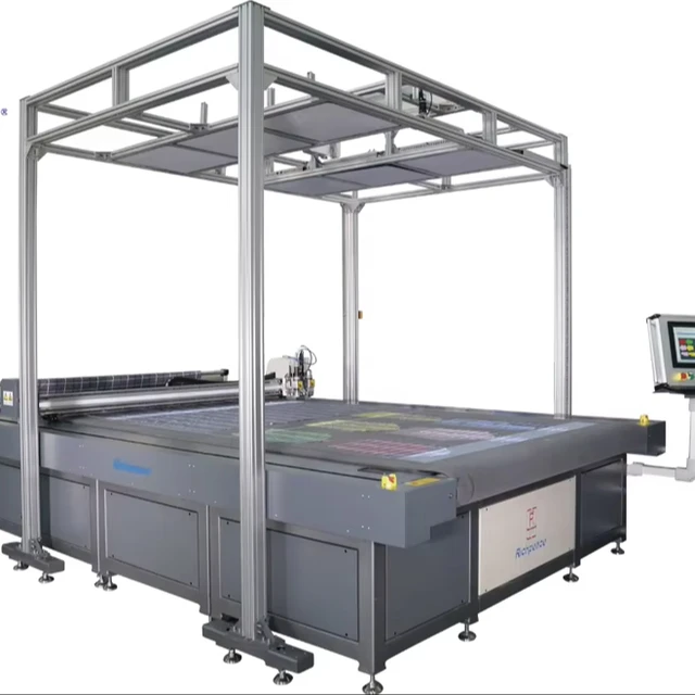 Automatic Strip And Plaid Matching Cutting Machine With Camera System