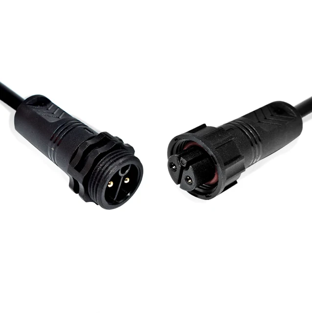 Bulk Supply M19 IP68 Waterproof 2 Pin Cable Connector 220V 10A Outdoor Electrical Plug Durable Copper Core and Silicone Seal