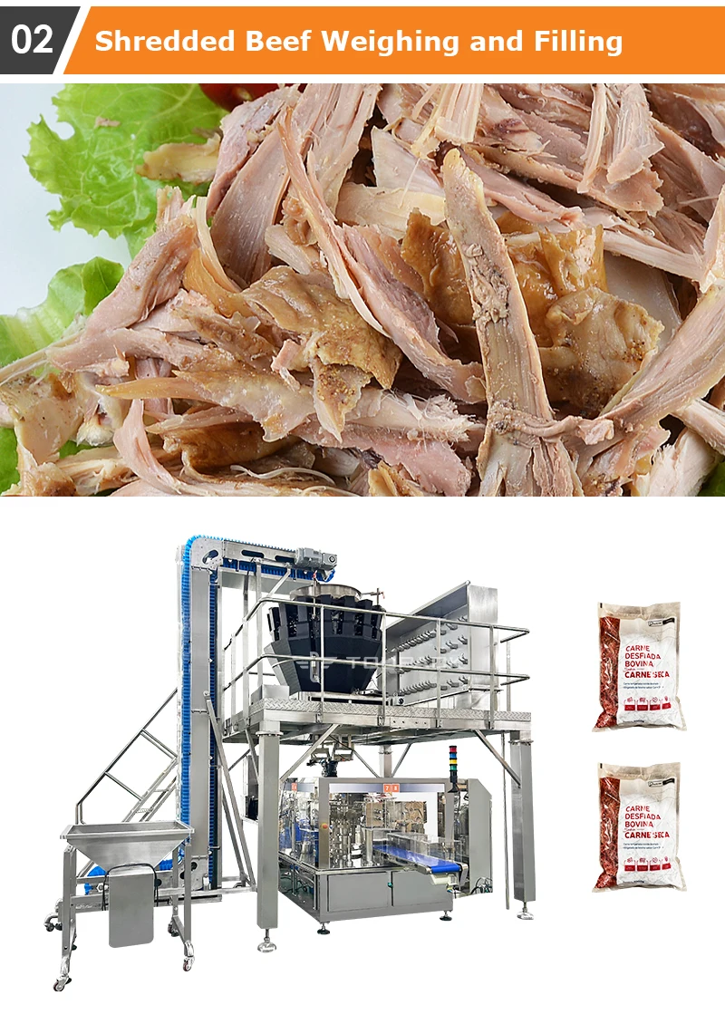 Automatic Multihead Weigher Packing Machine for Food Industry with 5-50 Bag/min Granule Filling