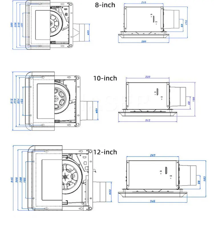 Motion Sensor Exhaust Fan, LED, 5CCT, Steel - detail 26