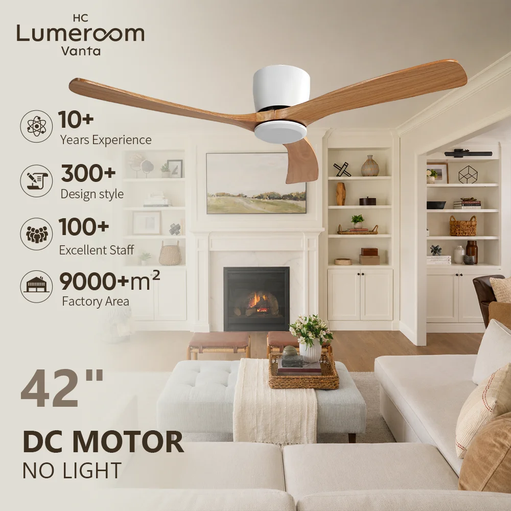 Ceiling Fan, USA, 35W(0.05hp), Wood+Metal - detail 2