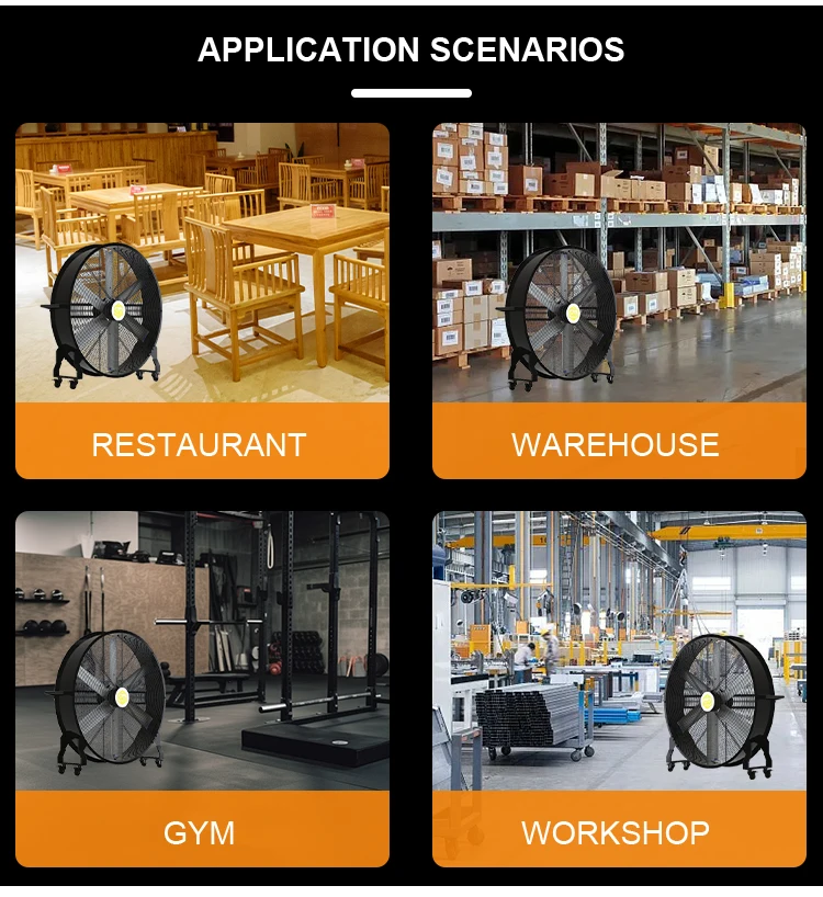 Freestanding Portable Hvls Fan, 0.75KW, 200 - detail 10