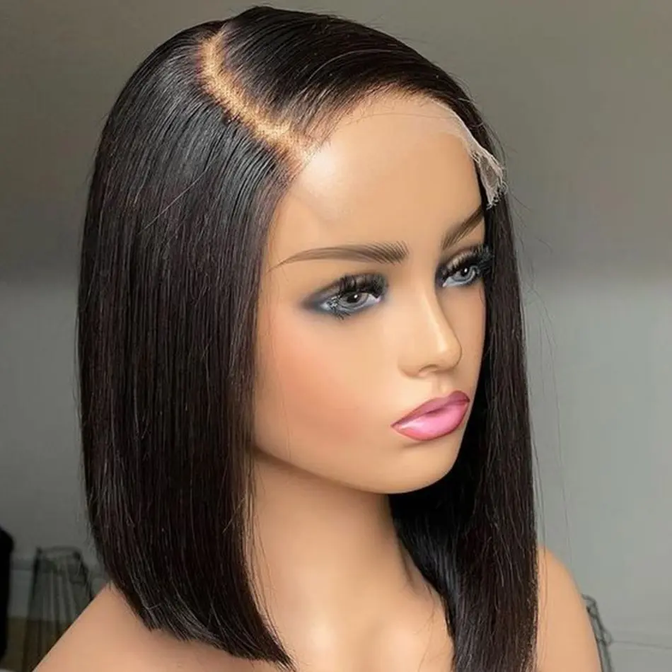 Ready To Ship Products Perruque Naturelle Cheveux Humains Sans Colle Bob Wigs,Vietnamese Raw Hair Frontal Wig Human Hair