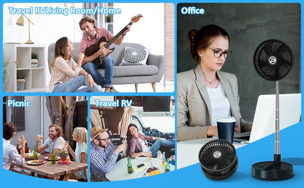 Table Fan, USB, 5V, Battery - detail 18