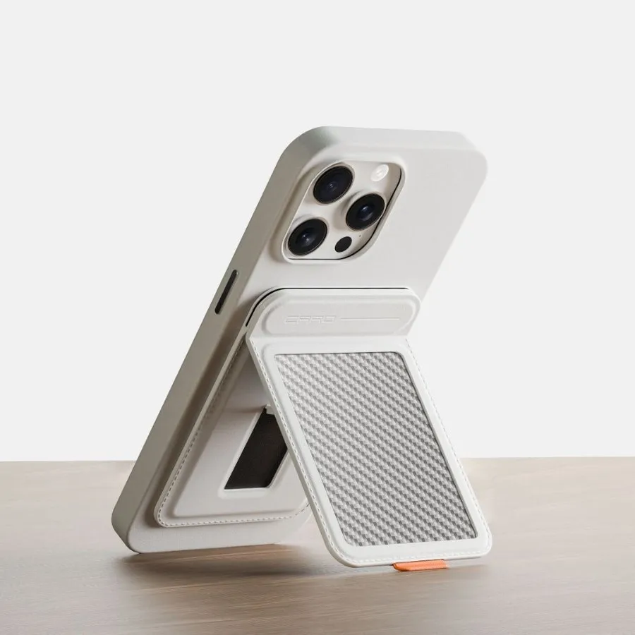 product magnetic mount with card holder genuine carbon fiber phone case for iphone 17 laudtec-6
